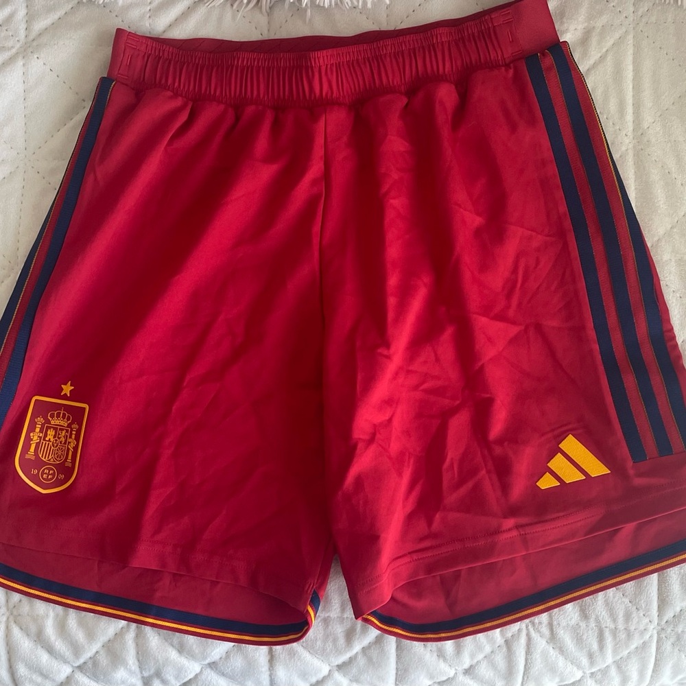 Adidas Spain,Size M,Red Athletic Shorts